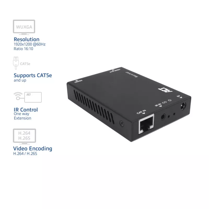 Imtuvas ACT AC7853 HDMI per CATx – HDMI signalo imtuvas per Ethernet iki 150 m