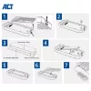 ACT USB 40Gbps M.2 2280 NVMe / PCIe SSD išorinis korpusas, be įrankių