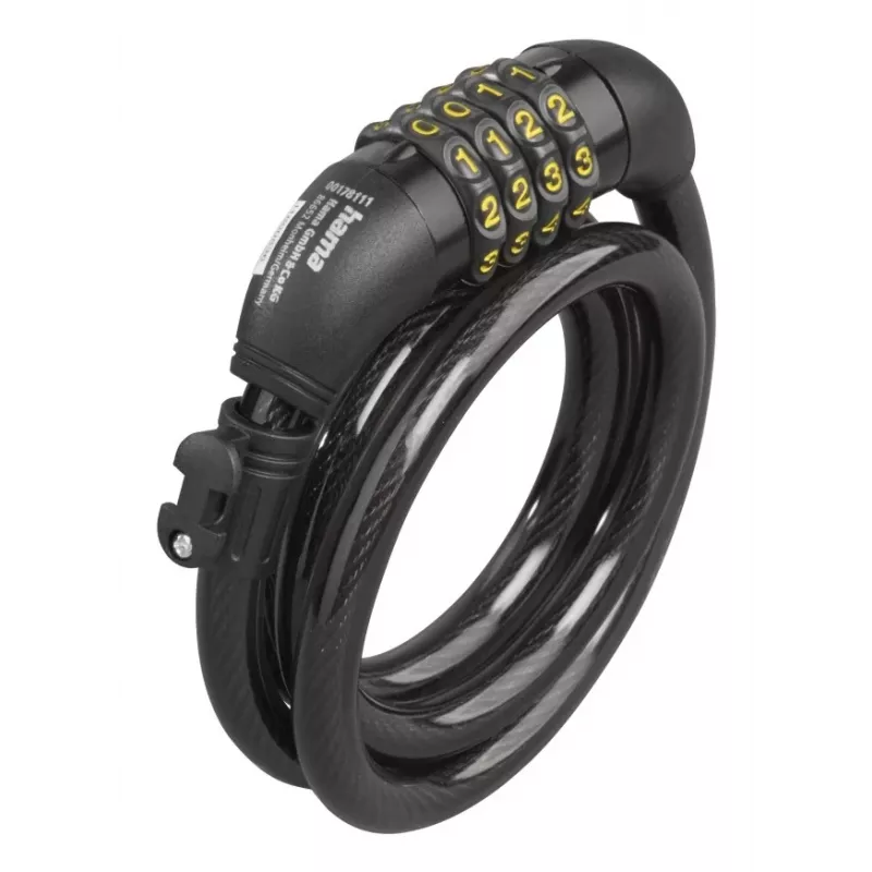 Hama 00178135 Dviračio spyna Juoda 1200 mm Kabelinė spyna