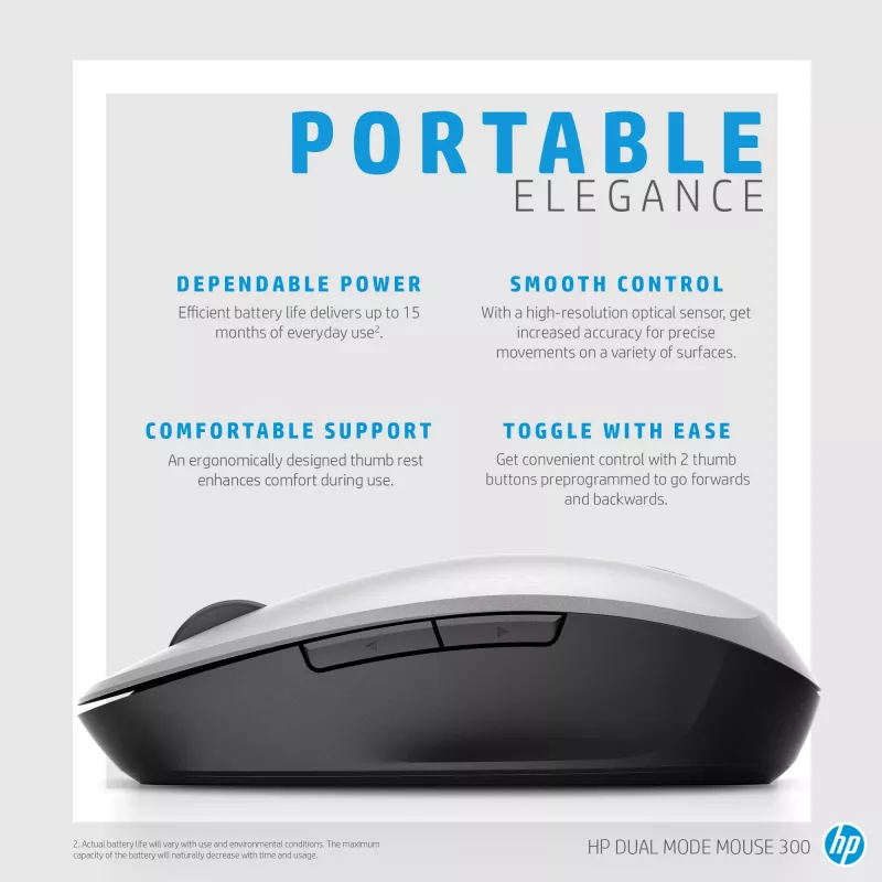 HP Dual Mode pelė RF Wireless Bluetooth