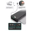 Monitorinis stovas EQUIP Ergonominis monitoriaus stovas su USB (USB-A x4, USB-C x1), laisvai pastatomas, 25 kg, juodas
