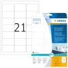 HERMA 5074 perklijuojamos adresų etiketės, A4, 63,5x38,1 mm, 525 vnt.