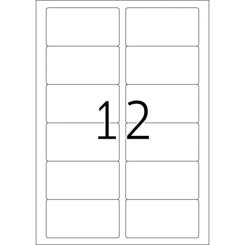 Adresų etiketės Premium HERMA A4 88,9x46,6 mm 1200 vnt.