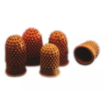 Rexel Thimblettes Velos dydis 0 - 18 mm skersmuo oranžinė dėžutė/10 vnt.