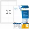 HERMA A4 90x54 mm baltas kartonas 250 vnt. vardinių kortelių įdėklai