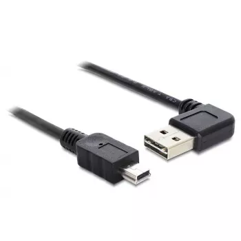 USB kabelis DeLOCK 5m USB 2.0 A - miniUSB m/m 83381 Juoda