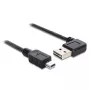 USB kabelis DeLOCK 5m USB 2.0 A - miniUSB m/m 83381 Juoda