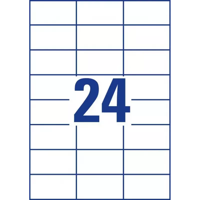Lipnios etiketės Avery Zweckform 6173 stačiakampės, nuolatinės, baltos – 720 vnt.