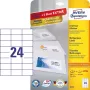 Lipnios etiketės Avery Zweckform 6173 stačiakampės, nuolatinės, baltos – 720 vnt.