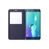 Samsung EF-CG928 S-View Flip Cover Galaxy S6 edge+ dėklas, juoda, mėlyna