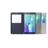 Samsung EF-CG928 S-View Flip Cover Galaxy S6 edge+ dėklas, juoda, mėlyna