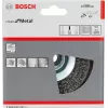 Priešpoliravimo šepetys Bosch Clean for Metal kūginis su raukšlėta viela, 100 mm
