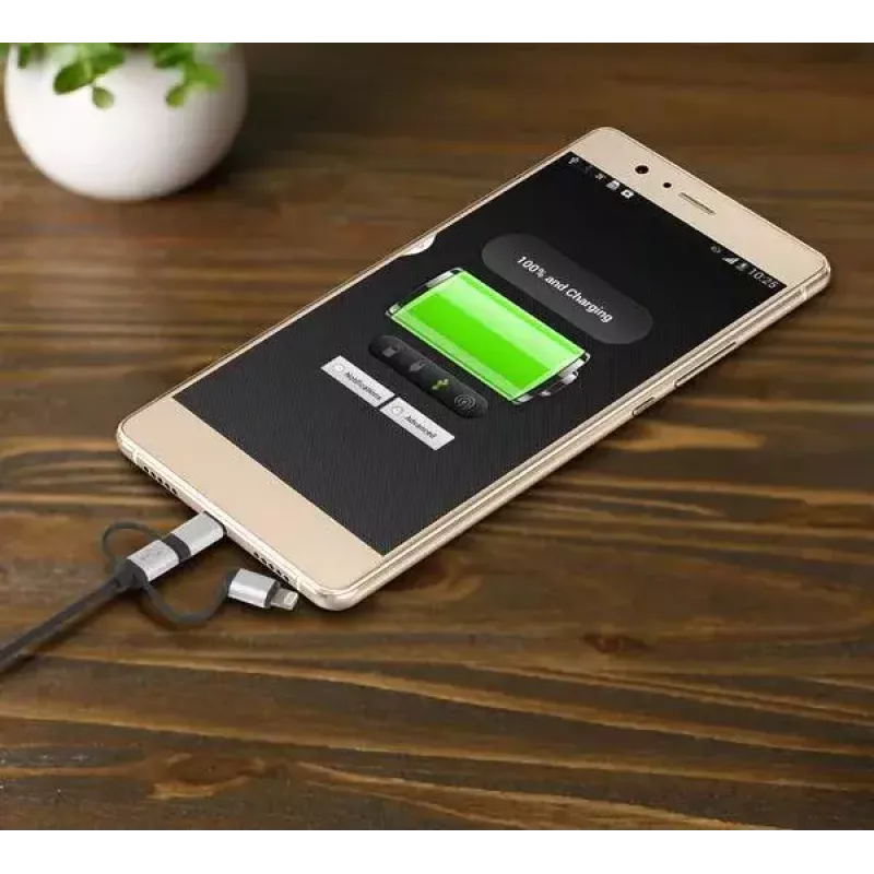 USB laidas Renkforce RF-4600467 0,5 m USB-A / USB-C / Micro-USB B / Lightning pilkas