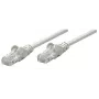 Intellinet tinklo jungiamasis laidas Cat5e, 0,25 m, pilkas, CCA, U/UTP, PVC, RJ45, auksu dengti kontaktai, su apsauga nuo užkliuvimo, su batu, viso gyvenimo garantija