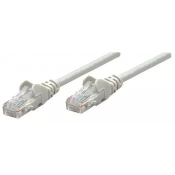 Intellinet tinklo jungiamasis laidas, Cat6, 0,25 m, pilkas, varis, U/UTP, PVC, RJ45, auksu dengti kontaktai, be užkabinimo, su apsauginiu gaubteliu, viso gyvenimo garantija