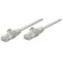 Intellinet tinklo jungiamasis laidas, Cat6, 0,25 m, pilkas, varis, U/UTP, PVC, RJ45, auksu dengti kontaktai, be užkabinimo, su apsauginiu gaubteliu, viso gyvenimo garantija