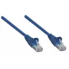 Intellinet tinklo jungiamasis kabelis, Cat6, 7,5 m, mėlynas, varis, U/UTP, PVC, RJ45, paauksuoti kontaktai, be užkabinimo, su apsauginiu gaubteliu, viso gyvenimo garantija
