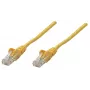 Intellinet tinklo jungiamasis laidas, Cat6, 0,25 m, geltonas, varinis, S/FTP, LSOH/LSZH, PVC, RJ45, paauksuoti kontaktai, be užkablių, su gaubtu, viso naudojimo garantija