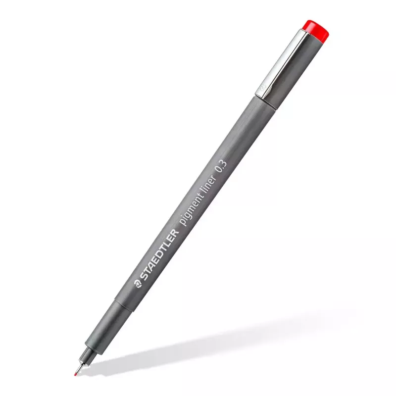 Finelineris Staedtler Pigment Liner 30803-SSB6 mėlyna, ruda, žalia, oranžinė, raudona, violetinė
