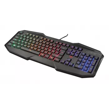 Žaidimų klaviatūra Trust GXT 830-RW Avonn USB vokiškas išdėstymas juoda RGB LED