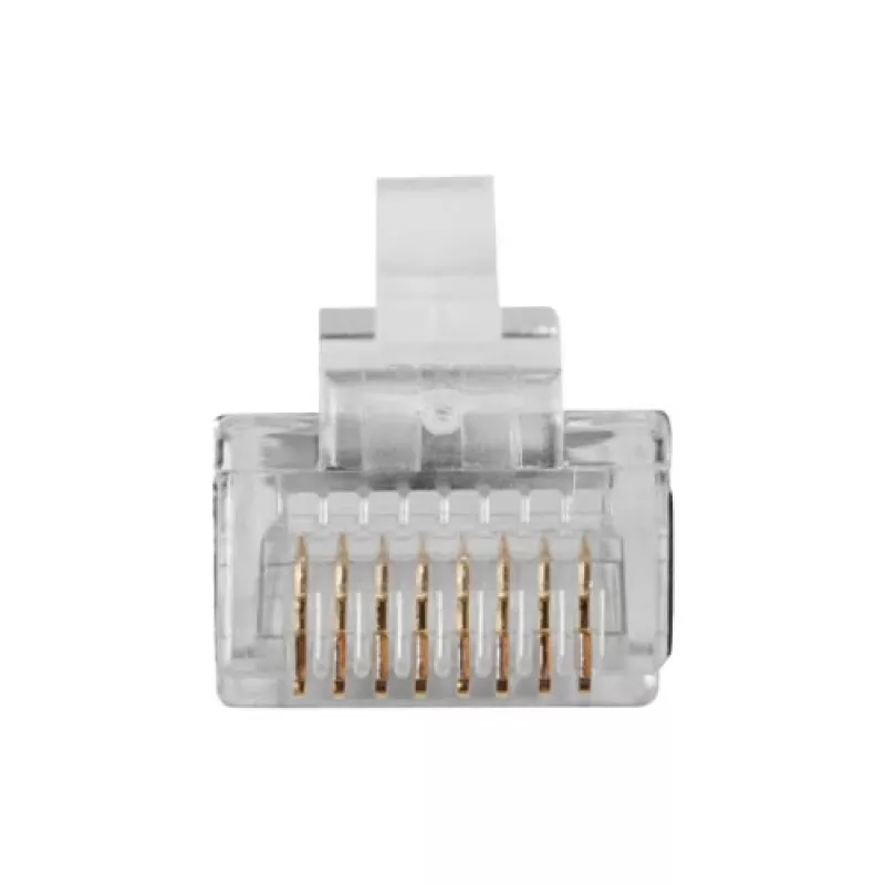 ACT RJ45 (8P/8C) ekranuota modulinė jungtis apvaliam kabeliui su vytos poros gyslomis