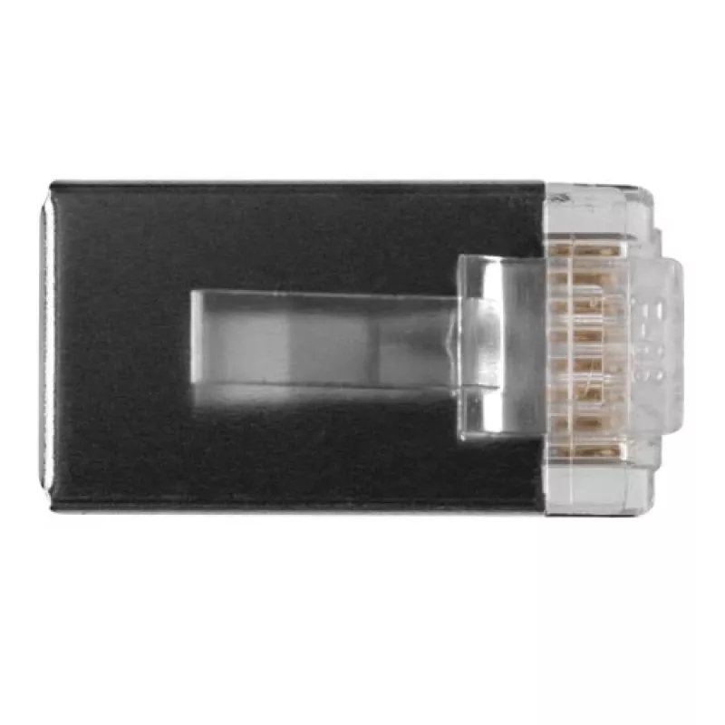ACT RJ45 (8P/8C) ekranuota modulinė jungtis apvaliam kabeliui su vytos poros gyslomis