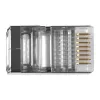 ACT RJ45 (8P/8C) ekranuotas modulinis jungtis apvaliam kabeliui su vientisais laidininkais