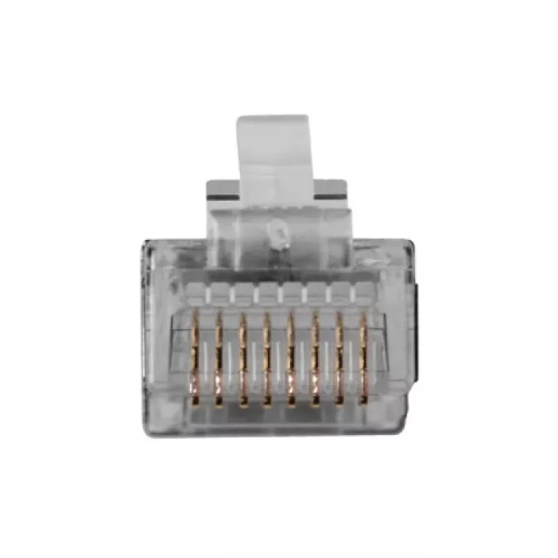 ACT RJ45 (8P/8C) ekranuotas modulinis jungtis apvaliam kabeliui su vientisais laidininkais