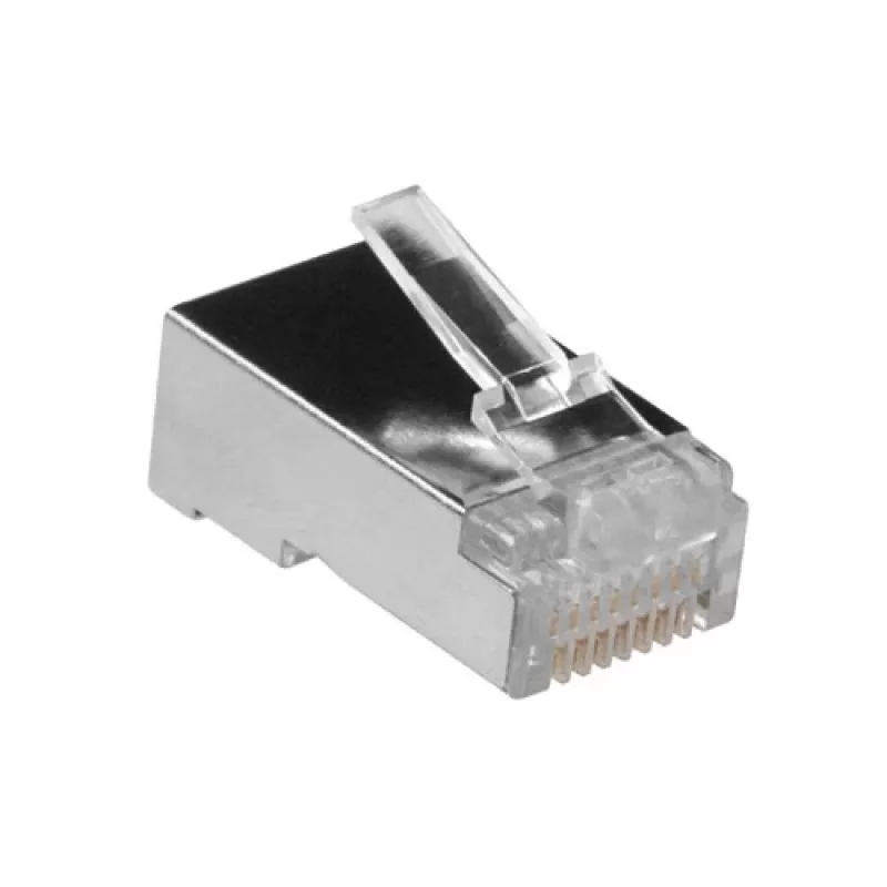 ACT RJ45 (8P/8C) ekranuotas modulinis jungtis apvaliam kabeliui su vientisais laidininkais