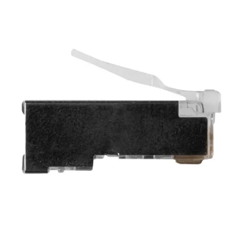 ACT RJ45 (8P/8C) ekranuotas modulinis jungtis apvaliam kabeliui su vientisais laidininkais