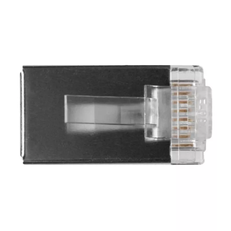 ACT RJ45 (8P/8C) ekranuotas modulinis jungtis apvaliam kabeliui su vientisais laidininkais