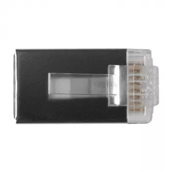 ACT RJ45 CAT6 ekranuotas modulinis jungtis 8P/8C apvaliam kabeliui su vientisais arba vytiniais laidininkais