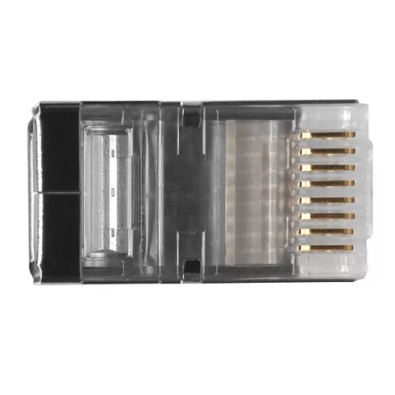 ACT RJ45 CAT6 ekranuotas modulinis jungtis 8P/8C apvaliam kabeliui su vientisais arba vytiniais laidininkais