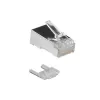 ACT RJ45 CAT6 ekranuotas modulinis jungtis 8P/8C apvaliam kabeliui su vientisais arba vytiniais laidininkais