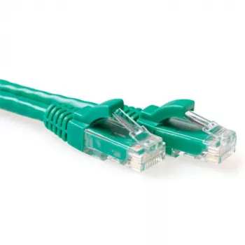 ACT Green 5 m U/UTP CAT6A pataisos laidas, apsaugotas nuo užkabinimo, RJ45 jungtimis