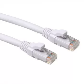 ACT White 1,50 m U/UTP CAT6A patch kabelis su apsauga nuo užkliuvimo ir RJ45 jungtimis