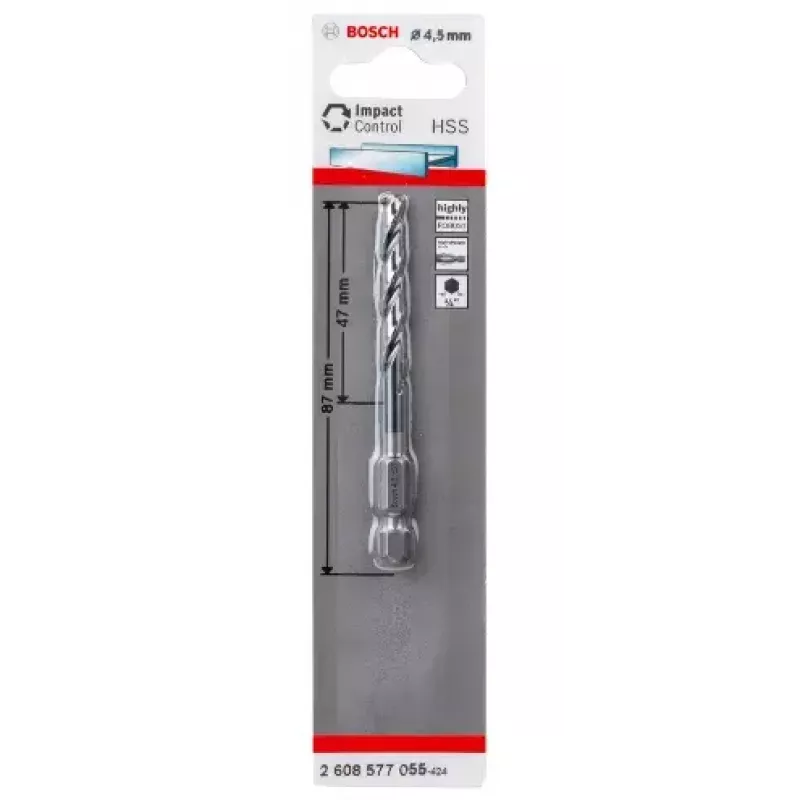 Gręžtuvas suktuvui Bosch HSS 4,5 mm