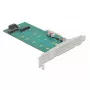 DeLOCK PCI Express x4 į M.2 Key B + M išplėtimo kortelė – Low Profile