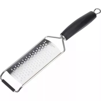 Plokščia tarka Westmark Technicus-Square, nerūdijančio plieno ašmenys, juoda TPE rankena, 65×28×325 mm