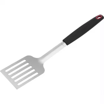 Virtuvinė mentelė Westmark 15092280 – plastiko/TPE galvutė, nerūdijančio plieno rankena, 430×88×25 mm, juoda/raudona