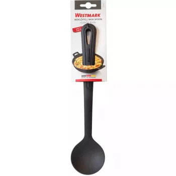 Wok šaukštas Westmark Gentle Plus, poliamidas, ilgis 315 mm, plotis 72 mm, juodas