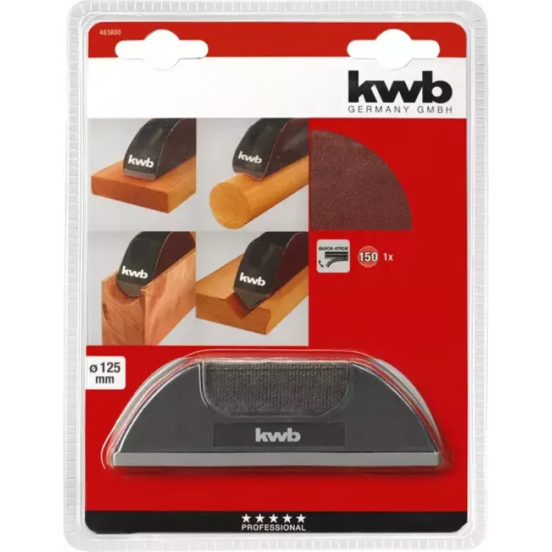 Šlifavimo plokštė KWB 483800 Rankinis šlifavimo rinkinys P150 1 vnt.