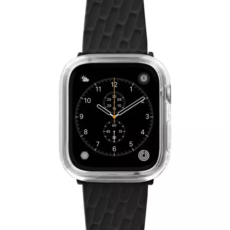 Apsauginis dėklas LAUT Shield Apple Watch 40–41 mm – skaidrus stiklas ir polikarbonatas