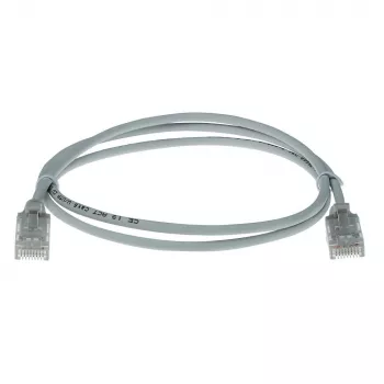 ACT pilkas 10 m LSZH U/UTP CAT6 duomenų centro plonas pataisos laidas su apsauga nuo užkabinimo ir RJ45 jungtimis