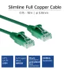ACT Green 7 m LSZH U/UTP CAT6 duomenų centro plonas pataisos kabelis su apsaugotu RJ45 kištuku