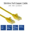 ACT Yellow 7 m LSZH U/UTP CAT6 duomenų centro plonas pataisinis kabelis su RJ45 jungtimis