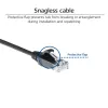 ACT Black 7 m LSZH U/UTP CAT6 plonas lizdinis kabelis su apsaugotais RJ45 jungtimis