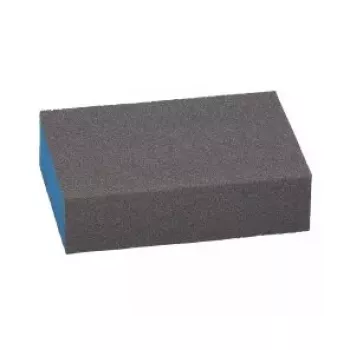 Šlifavimo kempinė Bosch 2609256346, vidutinio grūdėtumo, 69×97×26 mm, 1 vnt., juoda/mėlyna