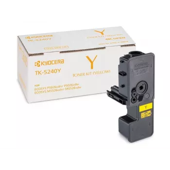 Kasetė su toneriu Kyocera TK-5240Y geltona, 3000 puslapių