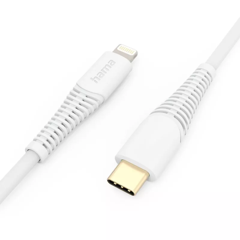 Hama 00201505 laidas Lightning – USB C 1,5 m Baltas
